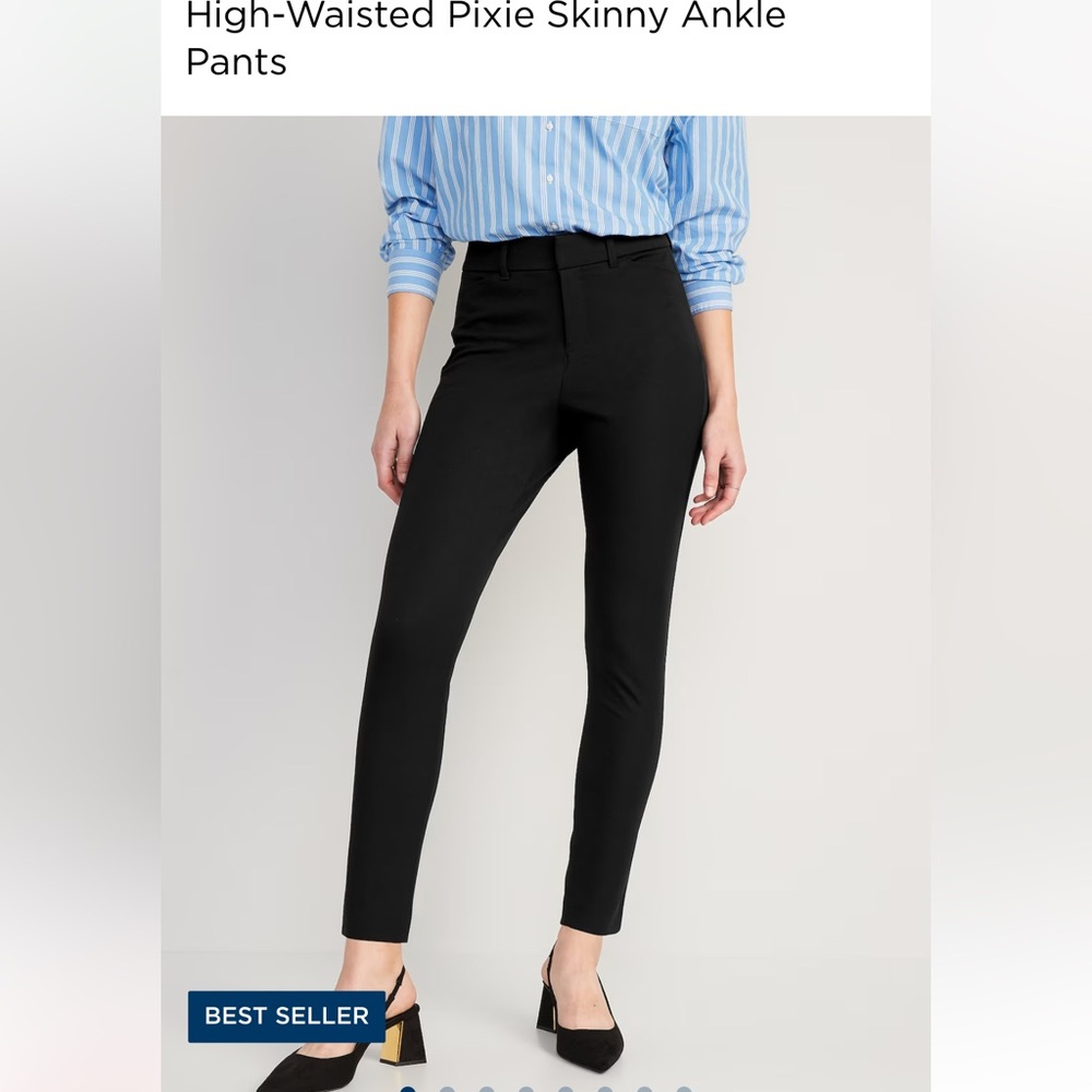 High-Waisted Pixie Skinny Ankle Pants